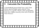 Probability involving Permutations and Combinations: 20 Task Cards ...