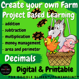 Decimals Project-Based Learning Activity: Create your own Farm.