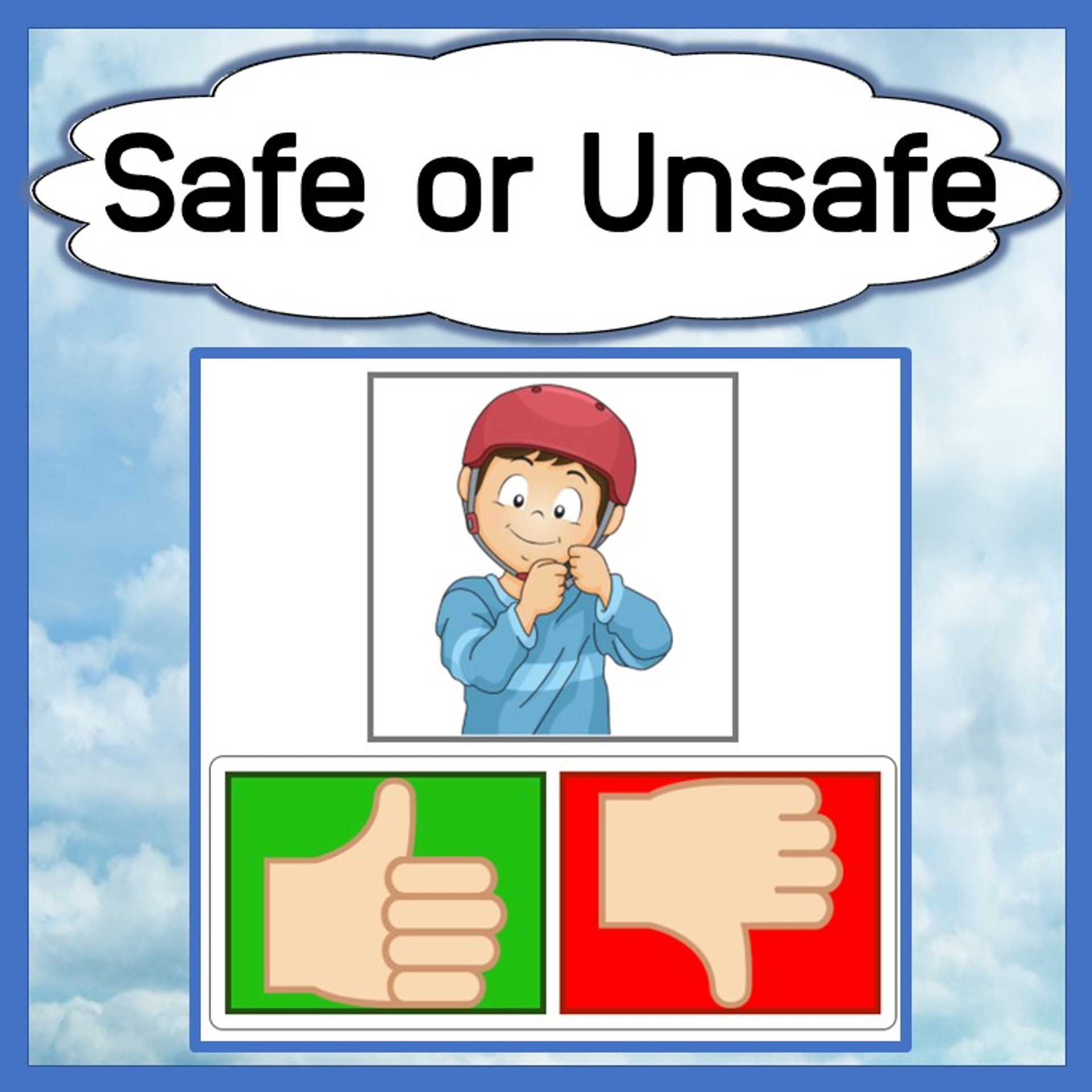 Safe & Unsafe Behavior Identification and Discussion Cards