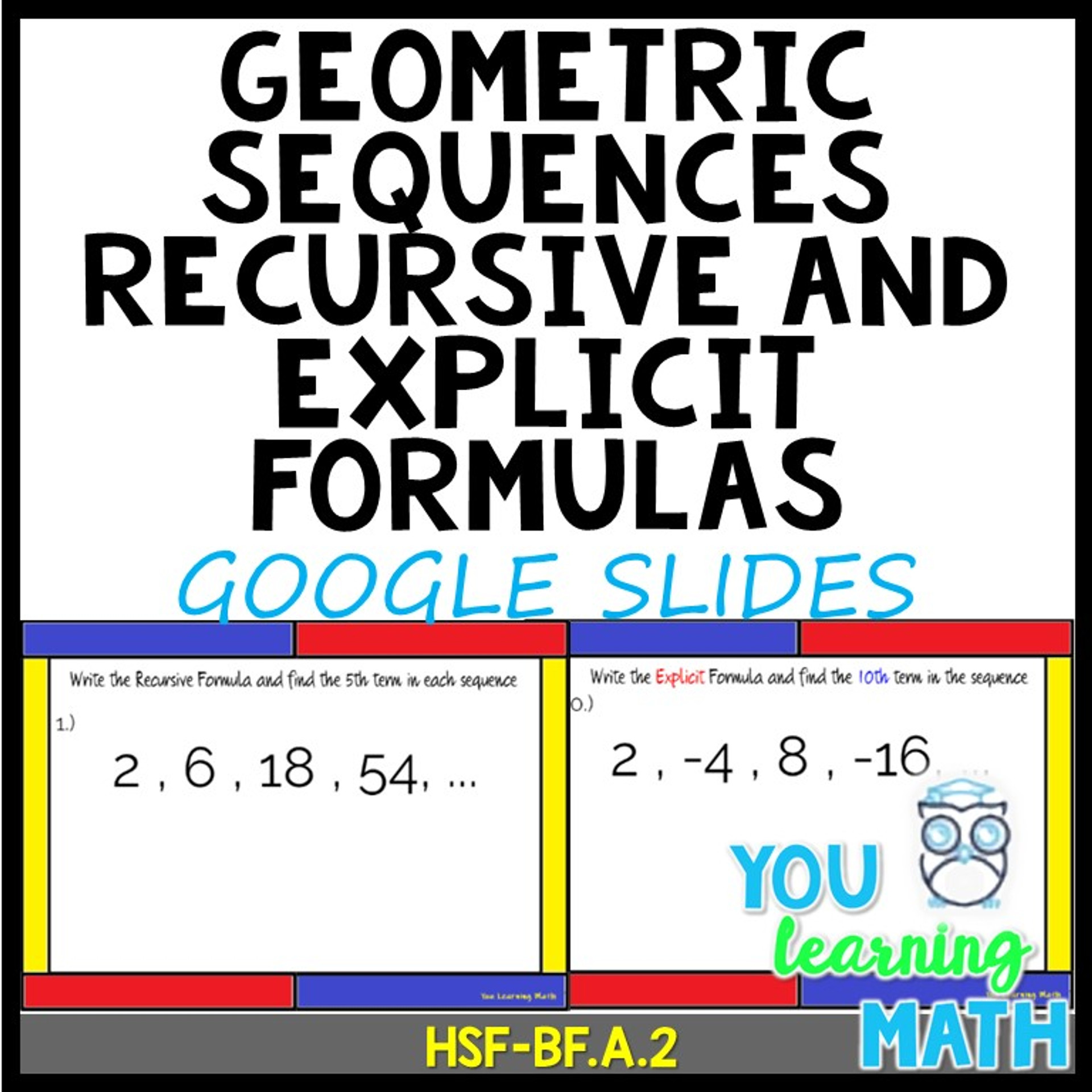 recursive formulas for geometric sequences