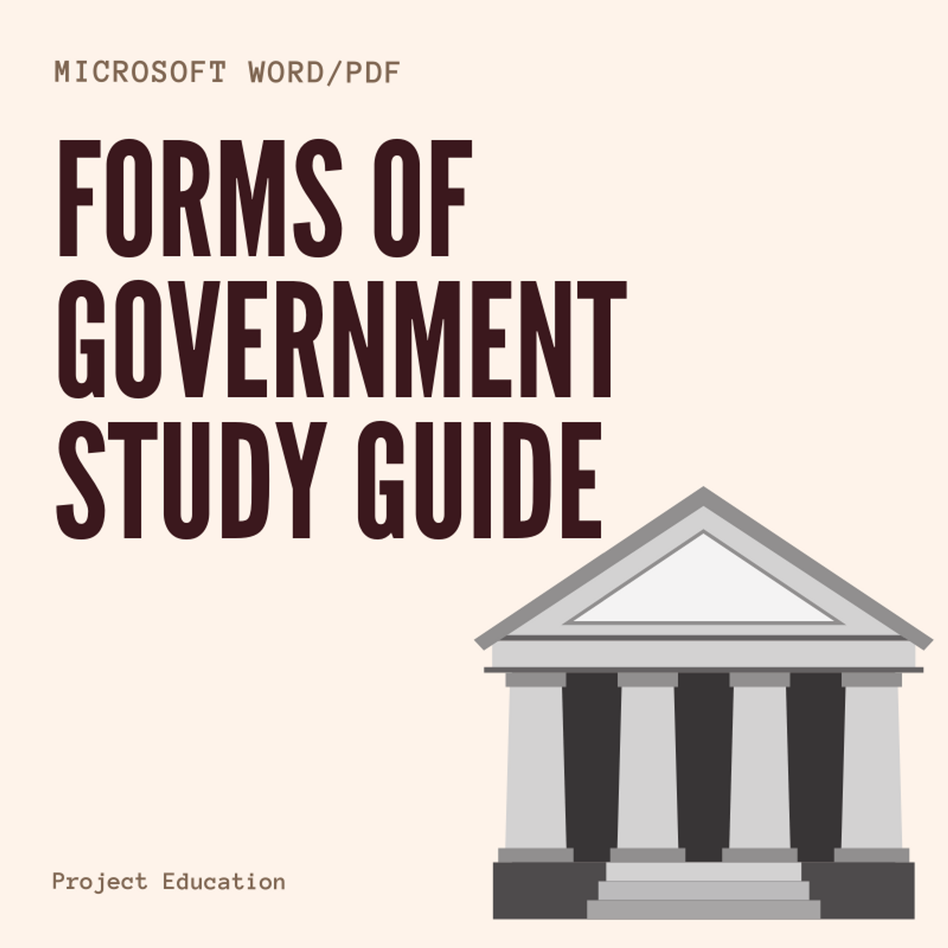 Forms of Government Study Guide Amped Up Learning