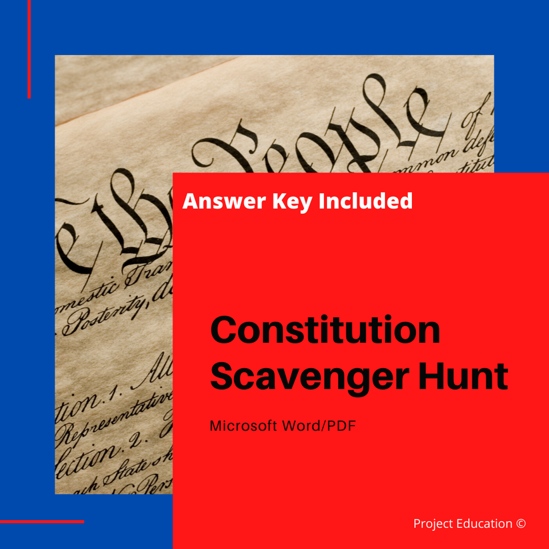 U S Constitution Scavenger Hunt Amped Up Learning U S Constitution Scavenger Hunt Amped Up Learning