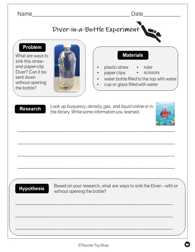Cartesian Diver Buoyancy and Density STEM Experiment