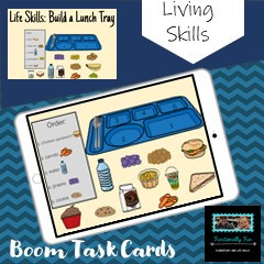 Life Skills Build a Lunch Tray Boom Cards, Life Skills, Build Lunch Tray