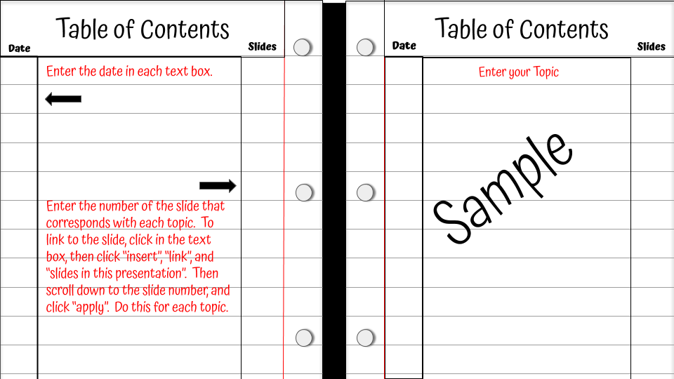 Notebook with Cornell Note Pages