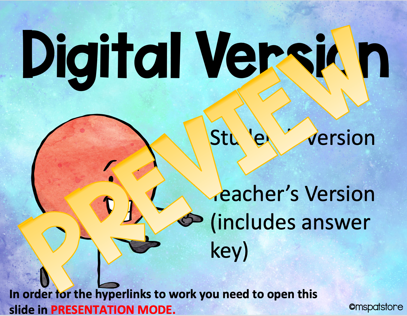 Parts of an Algebraic Expression-Guided Notes & Activities
