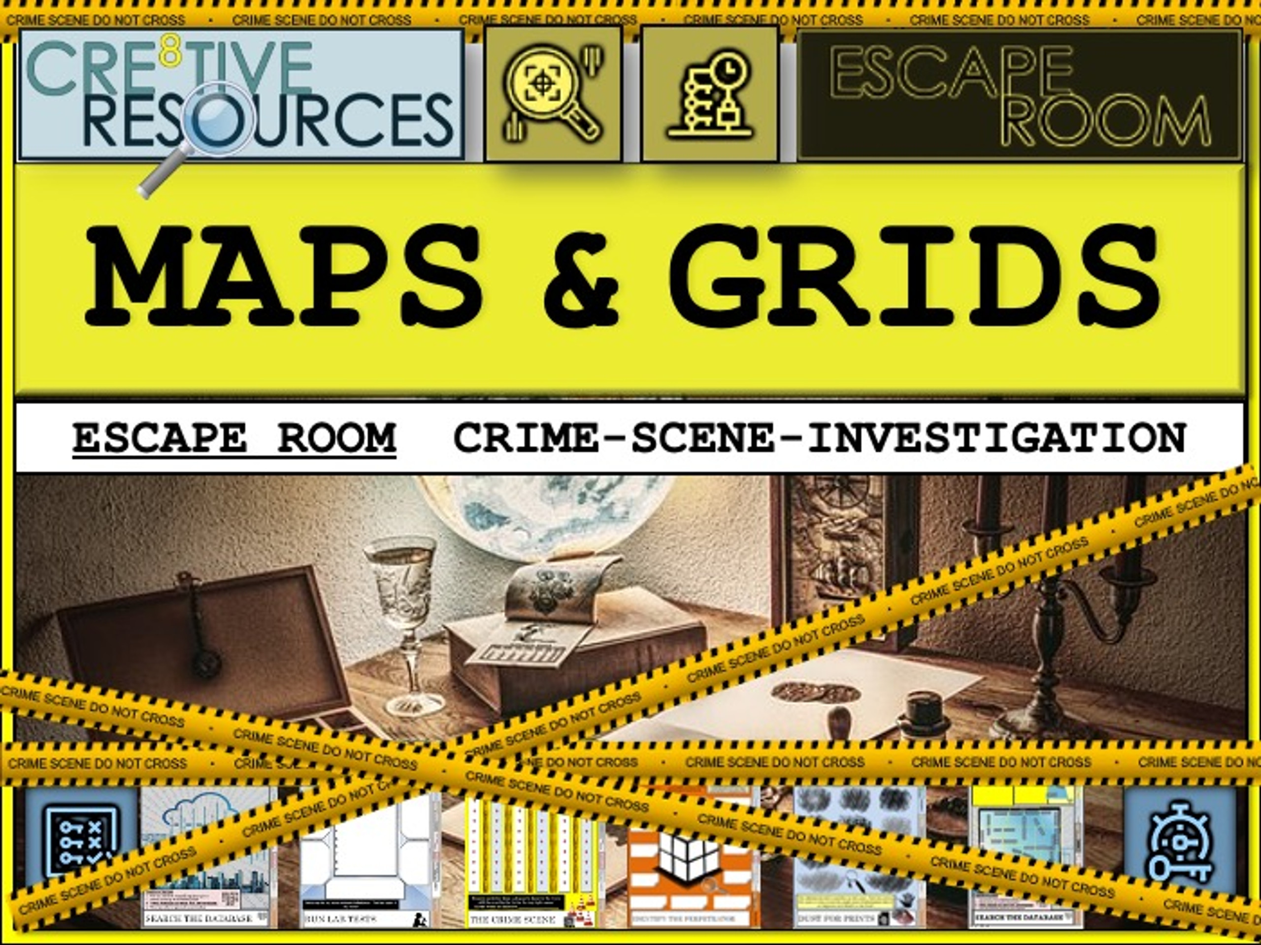 Grids and Maps Geography Escape Room