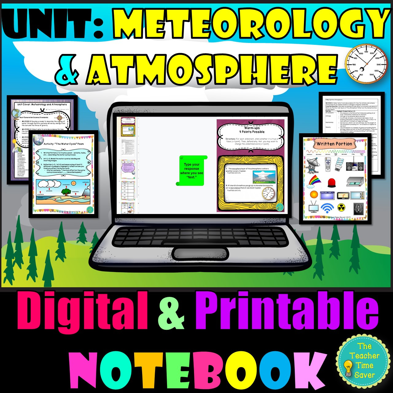WEATHER & CLIMATE INTERACTIVE NOTEBOOK BUNDLE- GOOGLE APPS AND ...