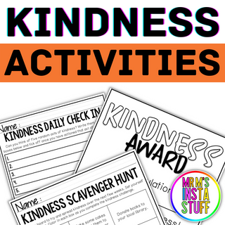 Kindness Student Learning Activities Bulletin Board SEL Learning Resource