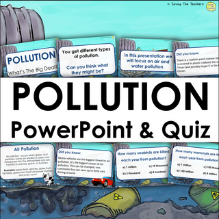 Humans And The Environment: Types of Pollution PowerPoint and Quiz ...