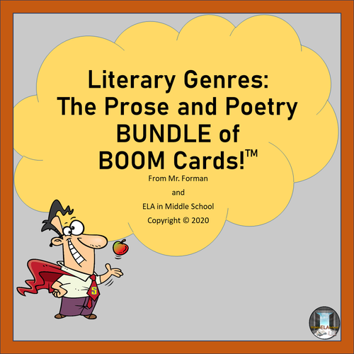 Literary Genres: The Prose and Poetry Bundle BOOM! Cards (TM)