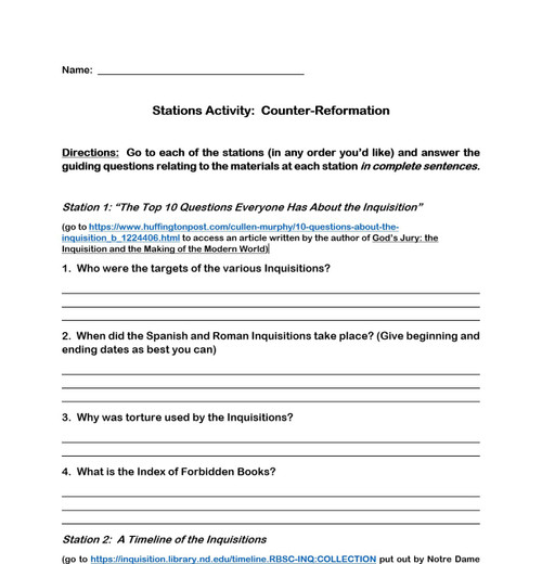 The Reformation: The Catholic Response (a.k.a. Counter Reformation) Stations - Amped Up Learning the-reformation-the-catholic-response-a-k-a-counter-reformation-stations-amped-up-learning