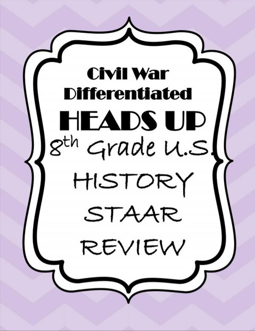 Civil War STAAR Review Game