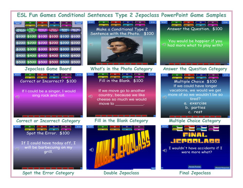 Conditional Sentences Type 2 Jepoclass PowerPoint Game