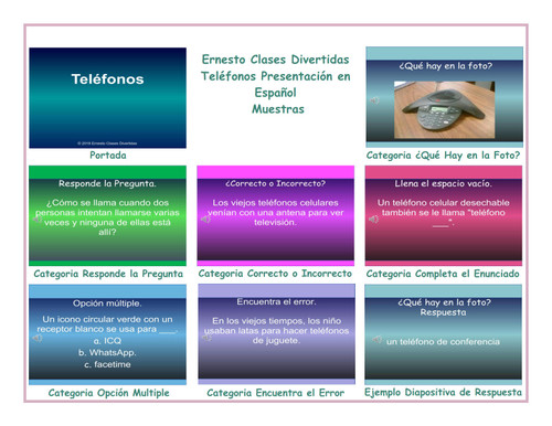 Telephones Spanish PowerPoint Presentations