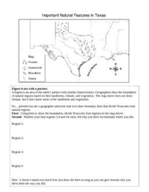 Regions of Texas Map Creation - FREE