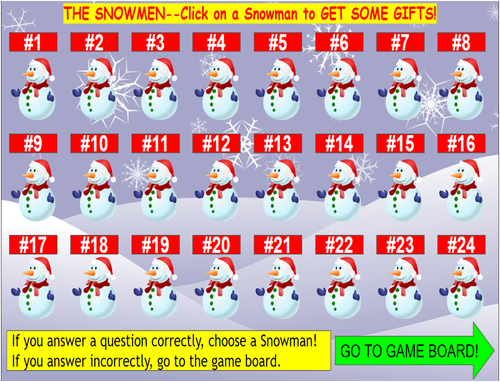 Christmas Virtual Board Game on Google Slides! FOR ANY SUBJECT!