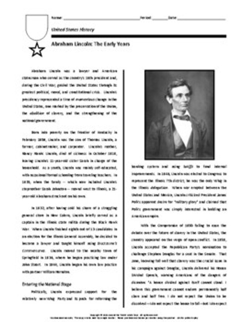 Biography: Abraham Lincoln (The Early Years)