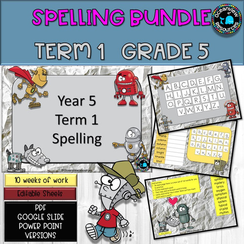 Spelling Term 1 Grade 5