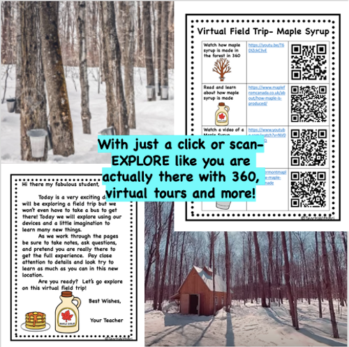  Virtual Field Trip to make  Maple Syrup
