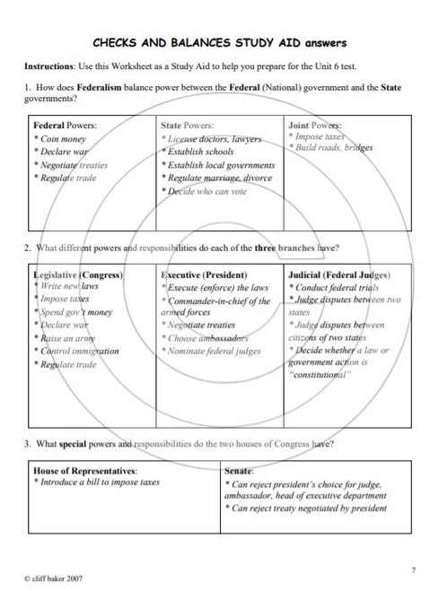 Checks and Balances - Amped Up Learning