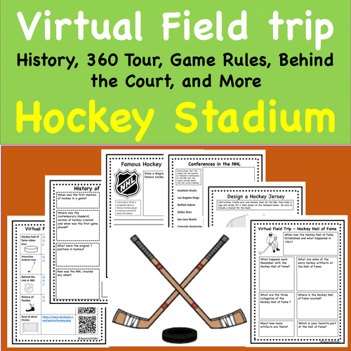  Virtual Field Trip to the Hockey Stadium- History and About the Game- Distance PE Lesson