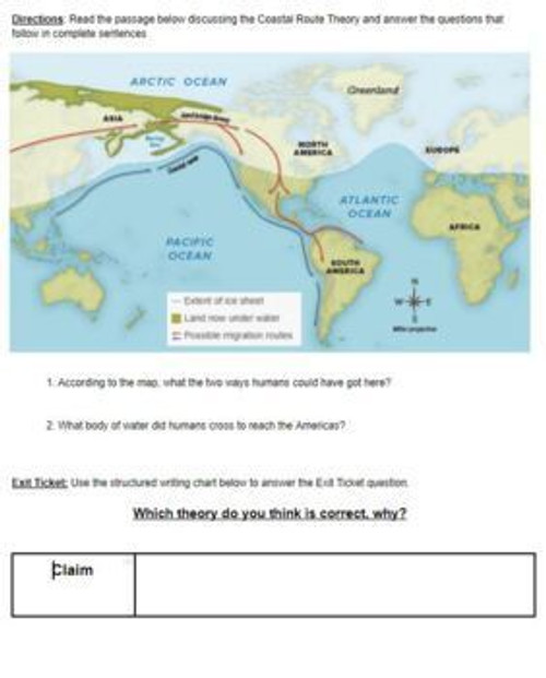 How Did Humans Get to the Americas? Distance Learning