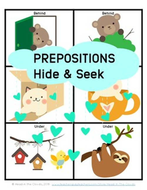 Prepositions - BEHIND, IN, UNDER