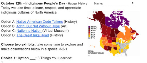 Indigenous Peoples Day Choose Your Own Online Museum Exhibit