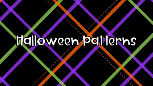 Halloween Patterns Seesaw Slides