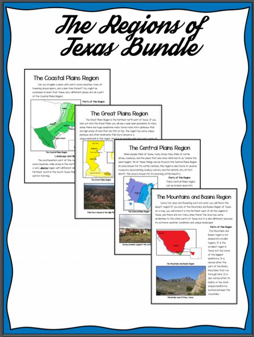 Regions of Texas- Bundle