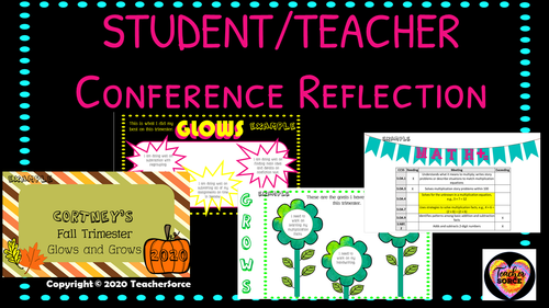 Glows and Grows Conference Reflection Powerpoint Digital and Printable