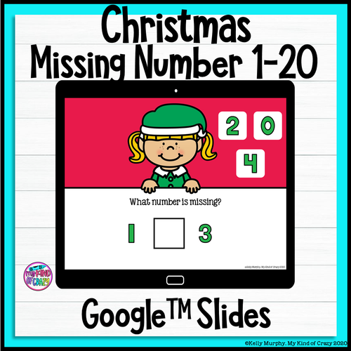 Christmas Ten Frames Google Slides