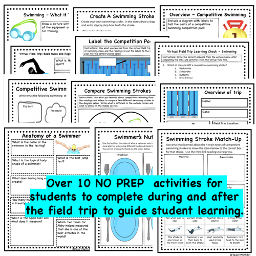 Virtual Field Trip - Behind the Sport- Swimming - Science and PE