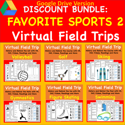  Discount Bundle- Virtual Field Trip - Favorite Sports- Science & PE