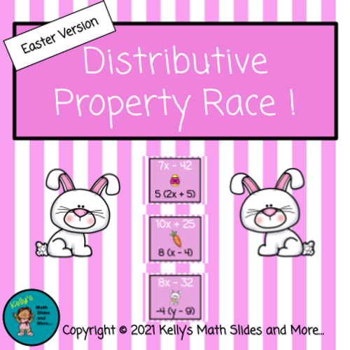 Easter Version - Distributive Property Race - Easter Version
