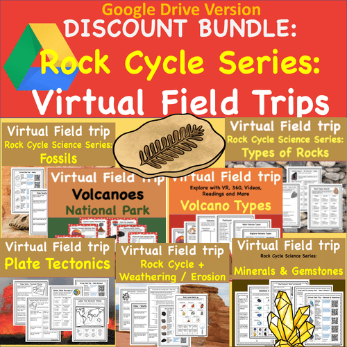 Geology and Rock Cycle Virtual Field Trips Discount Bundle- Get 2 Free Lessons! (Digital Version)