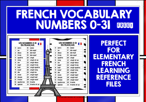 french numbers 1 30