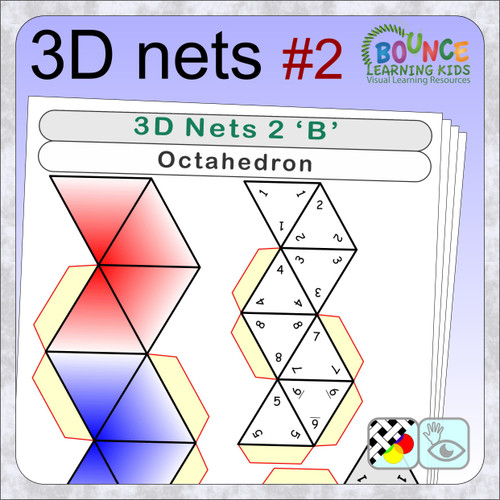 nets of 3d shapes on grid paper for student exploration