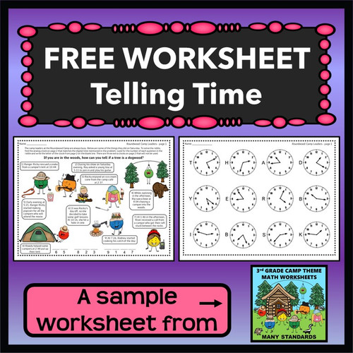 FREEBIE - Telling Time Worksheet