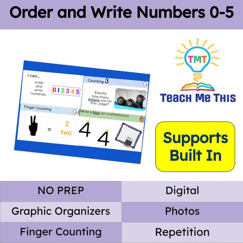 Ordering Numbers 0-5