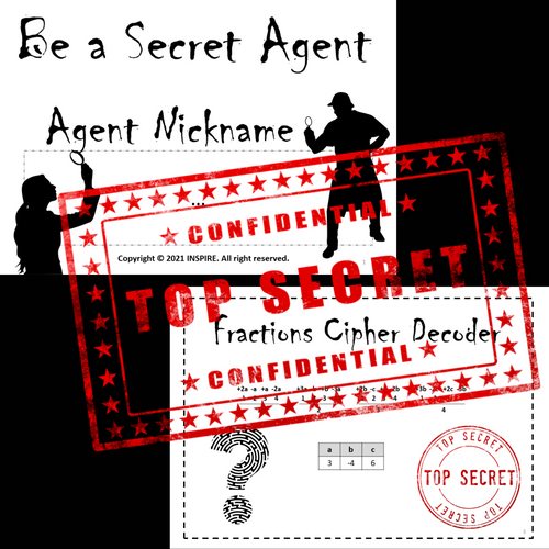 Be a Secret Agent Algebra Project Based Learning Algebraic Expressions Equations