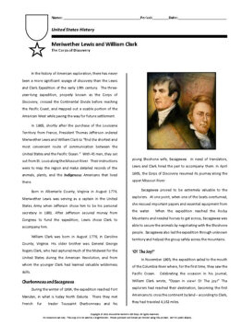 Biography: Lewis and Clark 