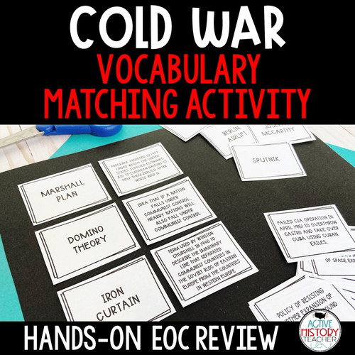 Cold War Activity Vocabulary Matching Hands-On EOC Review