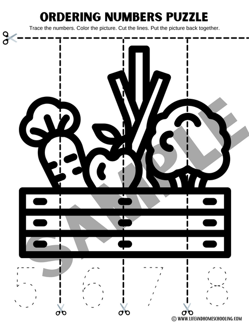 Preschool Math (Ordering Numbers 1-12)