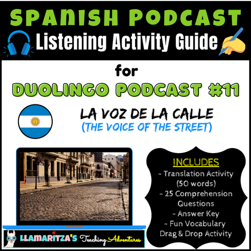Listening Activity Guide | Duolingo Spanish Podcast #11: La voz de la calle