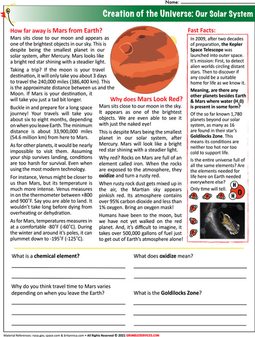 Mars Rover Integers Four Operations-Digital Self checking Picture ...