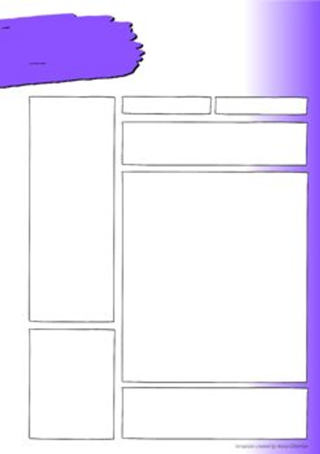 PLAN & PRESENT: Fill-in Colored Lesson Template - Purple