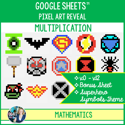 4th Grade Math Pixel Art BUNDLE Super Mario / Minecraft Mystery Pictures