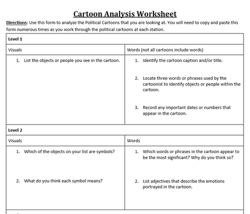 Political Cartoons: How to Analyze Interactive Presentation ...